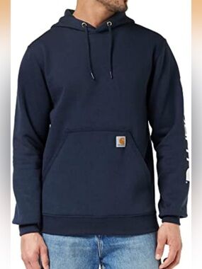 NWT Carhartt Loose Fit Midweight Logo Sleeve Hoodie | Men’s 2XL Tall